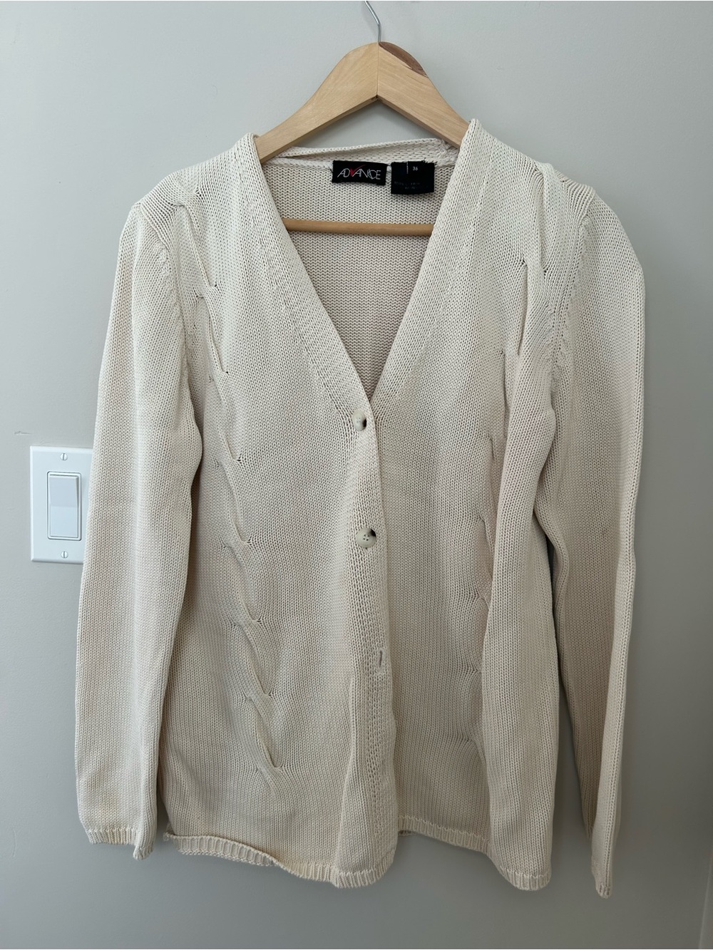 Vintage V-Neck Button Front Women's Cardigan Sweater